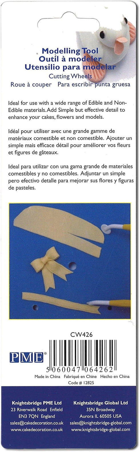 PME Cutting Wheel Modeling Tool for Cake Decorating